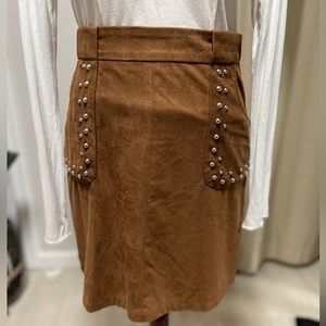 BB Dakota Velvet Skirt